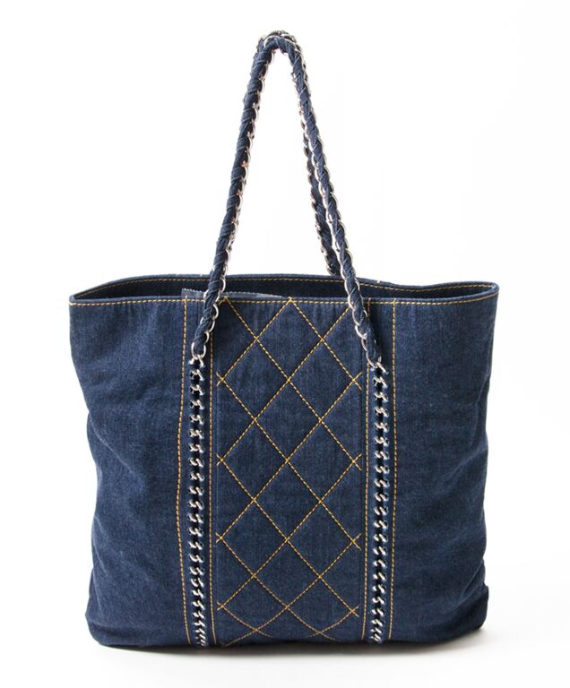 Chanel 'In The Mix' Jeans Blue Large Tote ○ Labellov ○ Buy and