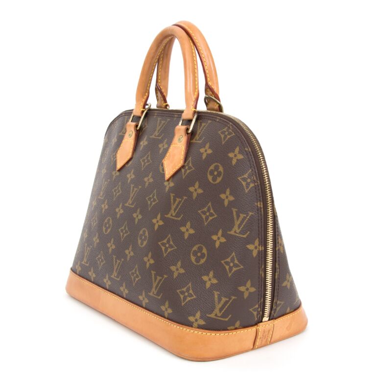 Louis Vuitton Monogram Alma Bag MM Brown