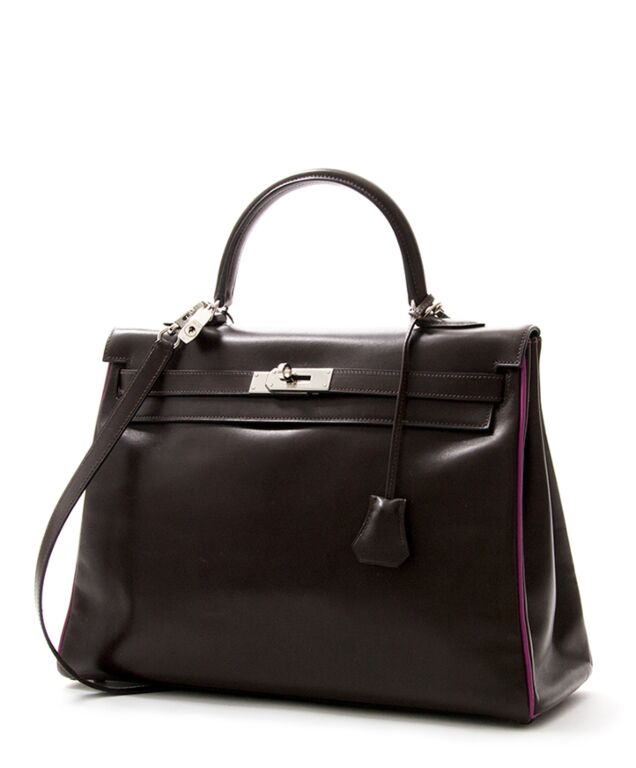 Hermes kelly online so black 32cm