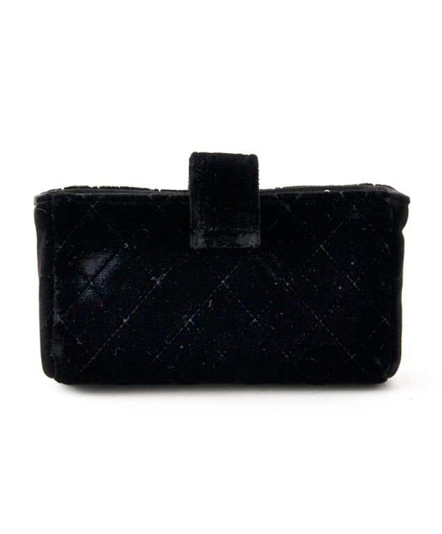 Chanel Quilted Caviar New Clutch With Chain