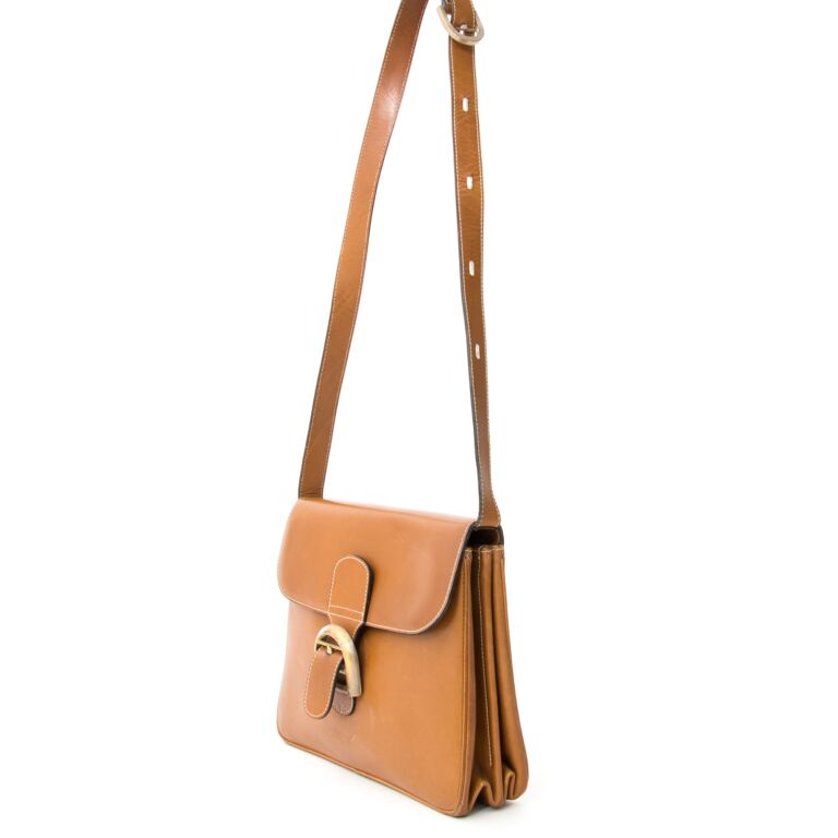 Delvaux Brillant PM Cognac Shoulder Strap at 1stDibs