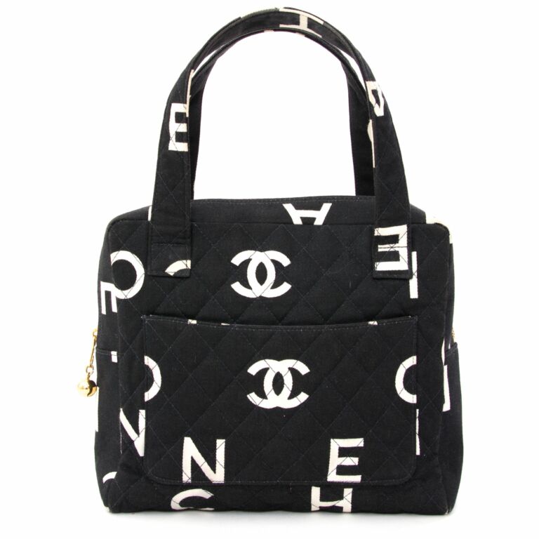 Vintage Chanel 1996 Letter Logo Canvas Tote – Rad Treasures