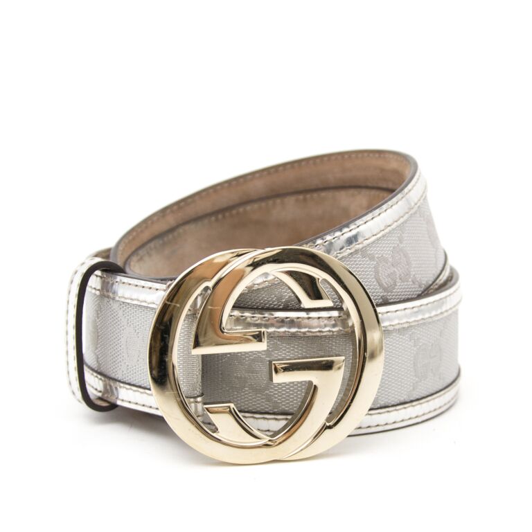 Gucci Fabric and Leather Silver Belt ○ Labellov ○ Buy and Sell Authentic  Luxury
