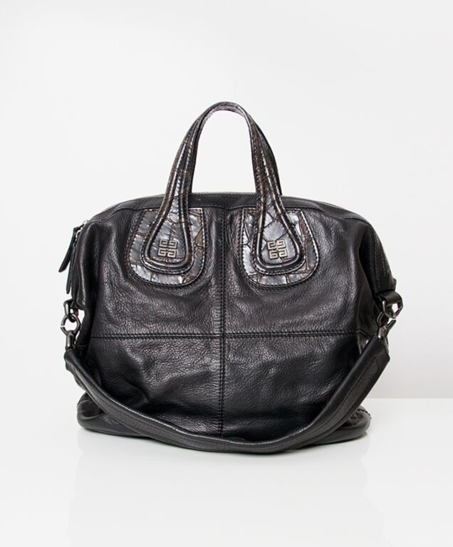 Authentic Vintage Givenchy Bag Purse Black Genuine Leather