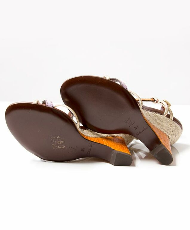 Louis Vuitton Raleigh Wedge Sandals