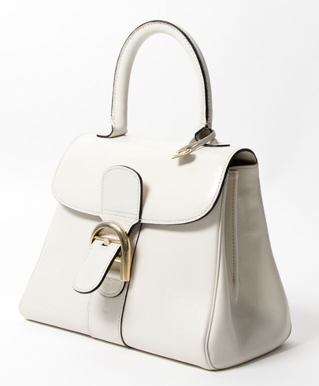 Delvaux White Tempete Top handle ○ Labellov ○ Buy and Sell Authentic Luxury