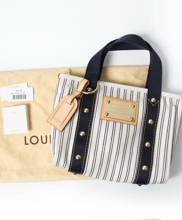 Louis Vuitton Antigua Cabas MM Striped Canvas Tote Bag ○ Labellov ○ Buy and  Sell Authentic Luxury