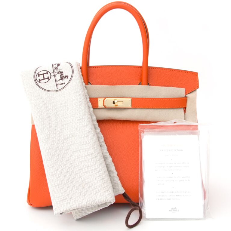 Brand New Hermes Birkin 30 Epson Feu GHW ○ Labellov ○ Buy and