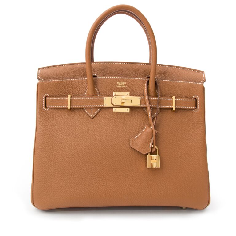 Herm s Birkin Gold Togo 30 GHW Labellov Buy and Sell