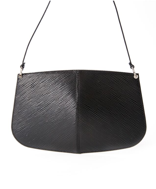 Louis Vuitton Epi Demi Lune Pochette Black Leather ref.102315 - Joli Closet