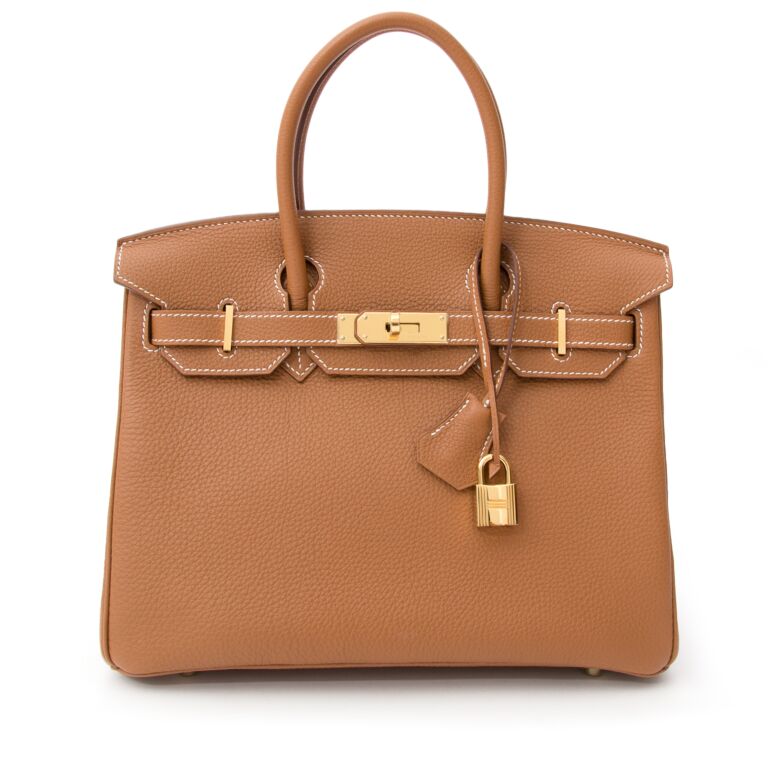 Herm s Birkin Gold Togo 30 GHW Labellov Buy and Sell