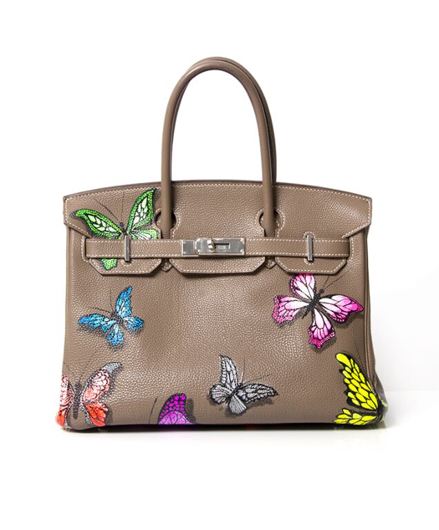 Hermes Hand-Painted Pop Art Butterfly Bag. ○ Labellov ○ Buy and Sell  Authentic Luxury