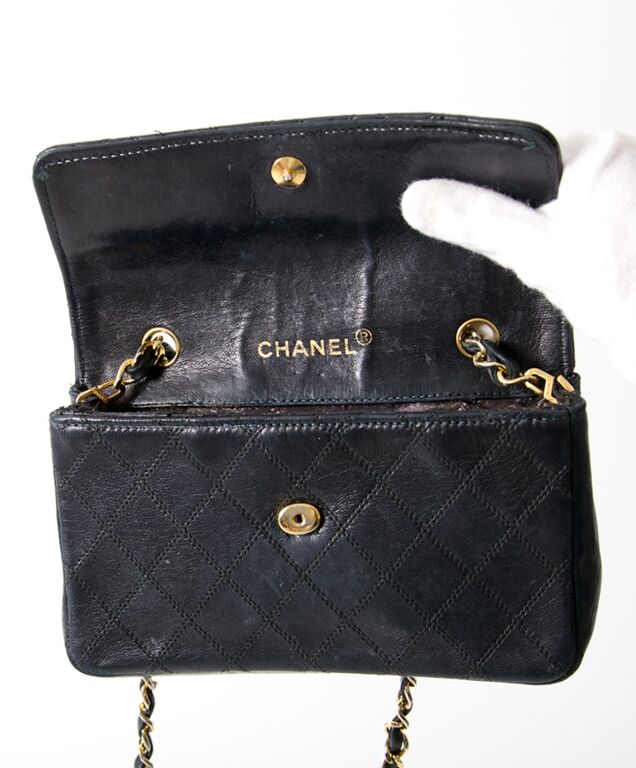 Chanel Black CC Travel Line Nylon Vintage Mini Shoulder Bag ○ Labellov ○ Buy  and Sell Authentic Luxury