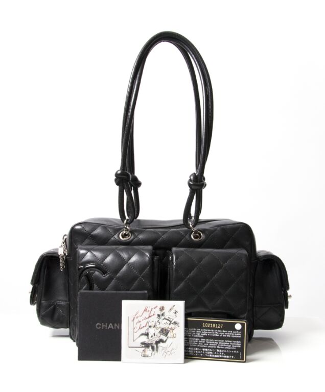 Chanel Vintage Beige Lambskin Shoulder Bag ○ Labellov ○ Buy and
