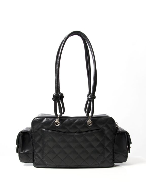 バッグ CHANEL Cambon Vintage Chanel Cambon Quilted Lambskin Shoulder Bag