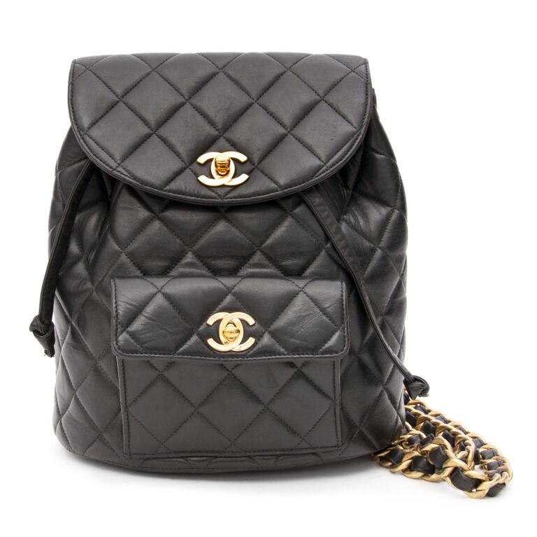 Chanel Black Quilted Leather Backpack ○ Labellov ○ Buy and Sell Authentic  Luxury