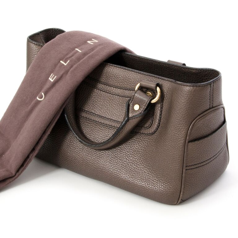 Celine Brown Metallic Boogie Bag Labellov Buy and Sell Authentic Luxury