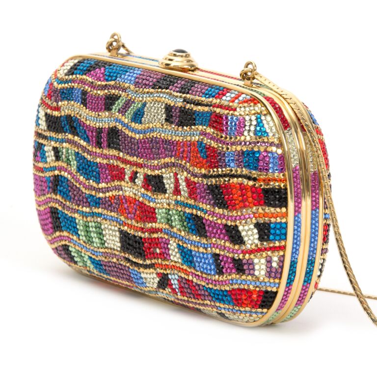 Judith leiber swarovski crystal purse top