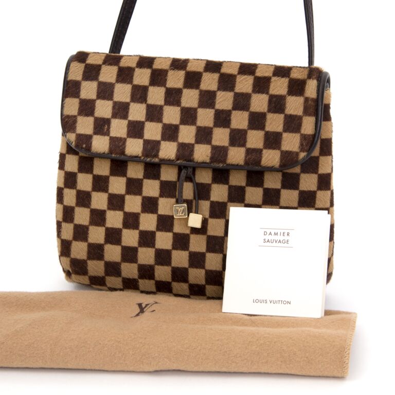 Louis Vuitton, Bags, Authentic Louis Vuitton Damier Sauvage Tiger Hand  Bag