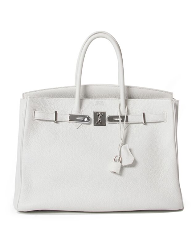 Birkin 35 Clemence White