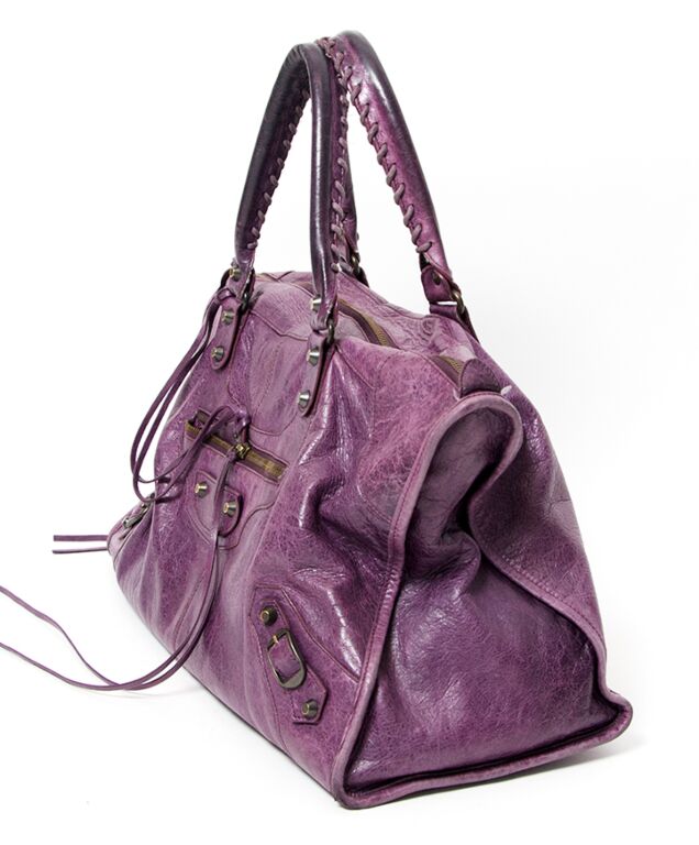 Balenciaga bag purple discount
