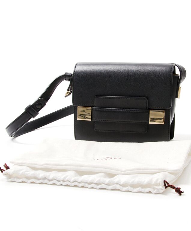 Madame mini leather clutch bag Delvaux Black in Leather - 19854130