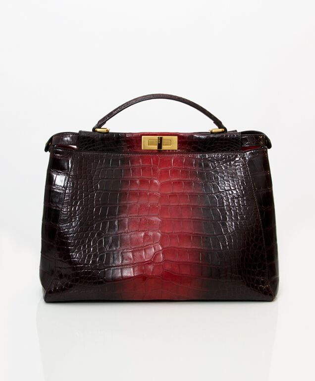 Fendi peekaboo crocodile discount