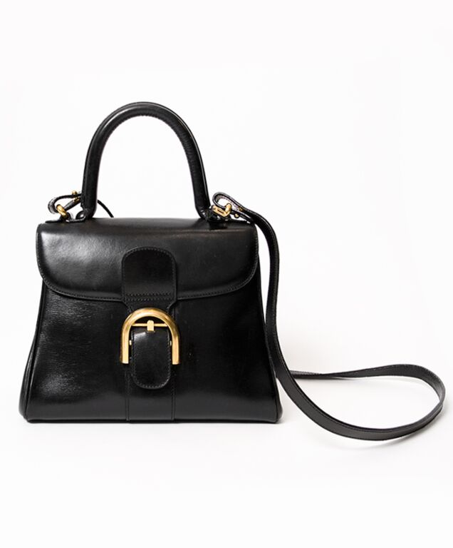 Delvaux Black Brillant Mini + Strap ○ Labellov ○ Buy and Sell