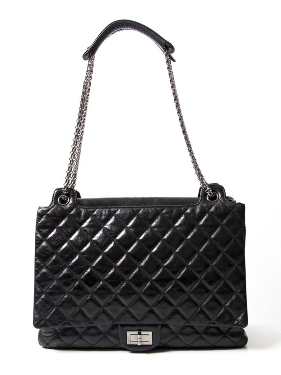 Chanel Black Quilted Patent Leather Shopper Bag ○ Labellov ○ Buy