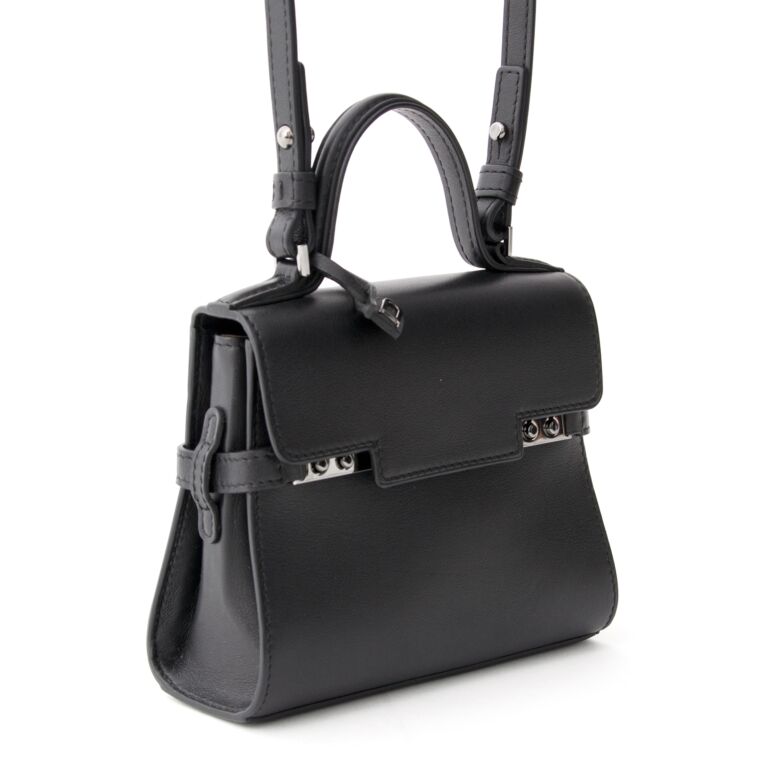 DELVAUX☆Tempete Crush Small SilkyCalf ブラックパリ発 Tempête Crush Small Sirocco - Crossbody bags