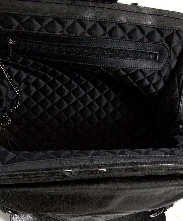 CHANEL Black Caviar Satchel Bag
