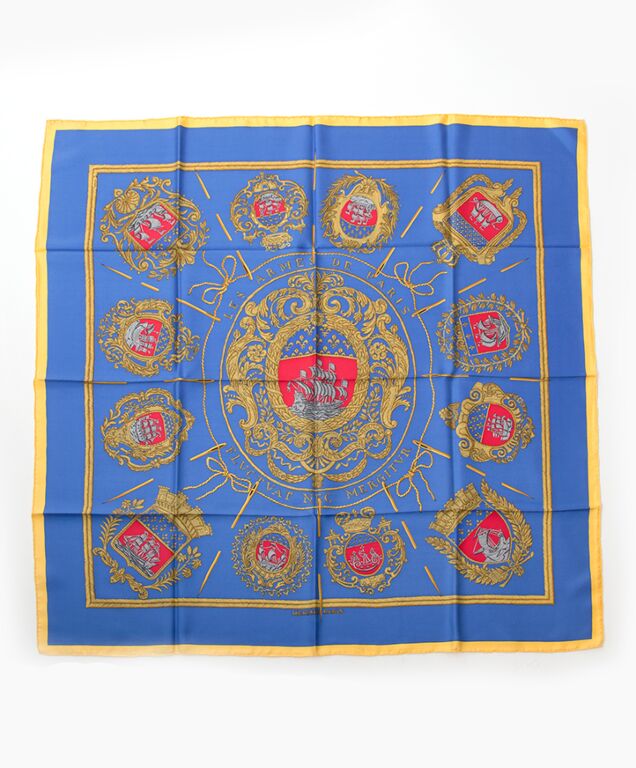 HERMES LES ARMES DE PARIS スカーフ HERMES Paris Silk Scarf Les Arme De Paris Hugo Grygkar Very