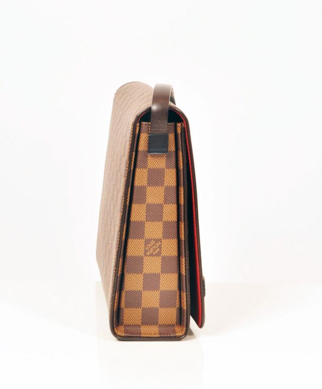 Louis Vuitton Discontinued Damier Ebene Tribeca Carre Flap