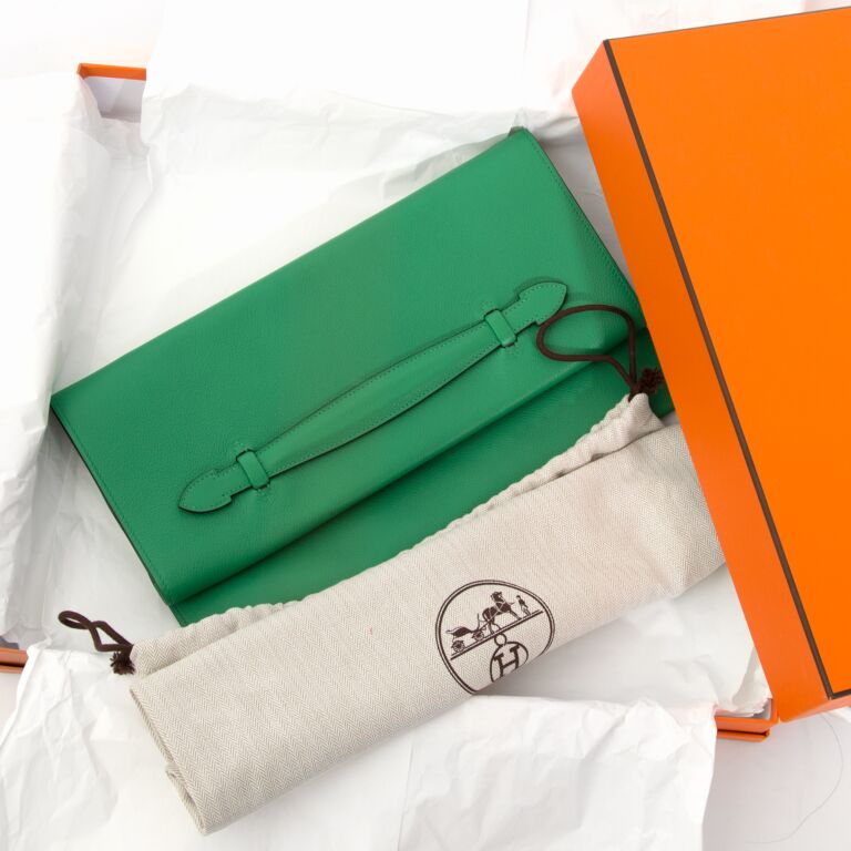 Herm s PliPlat Bambou Evercolor Clutch Labellov Buy and Sell
