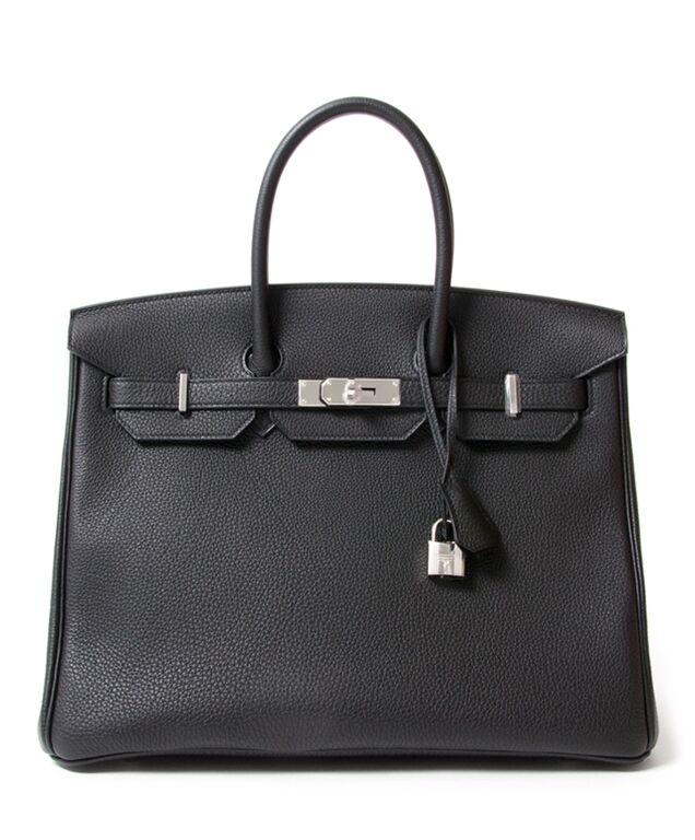 Hermes Birkin 35 Black Togo PHW Labellov Buy and Sell Authentic Luxury