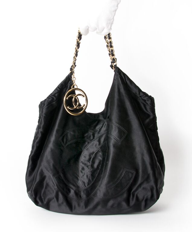 Chanel Coco Cabas Silk Handbag