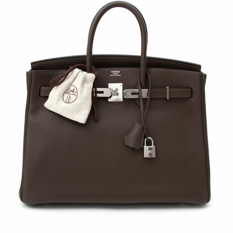 Hermes Birkin 25 Bag in Chai Togo Leather with Gold Hardware