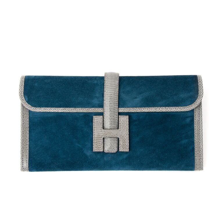 我是蜂子 fengzi - Brand new hermes jige clutch vert cypress