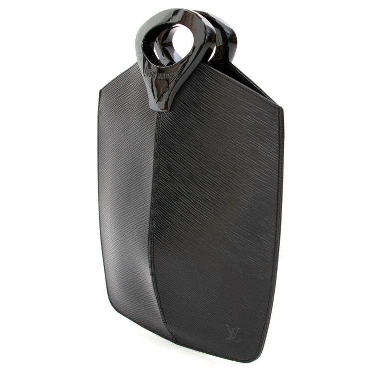 A Black Epi Leather Noctambule Tote Bag. - Bukowskis