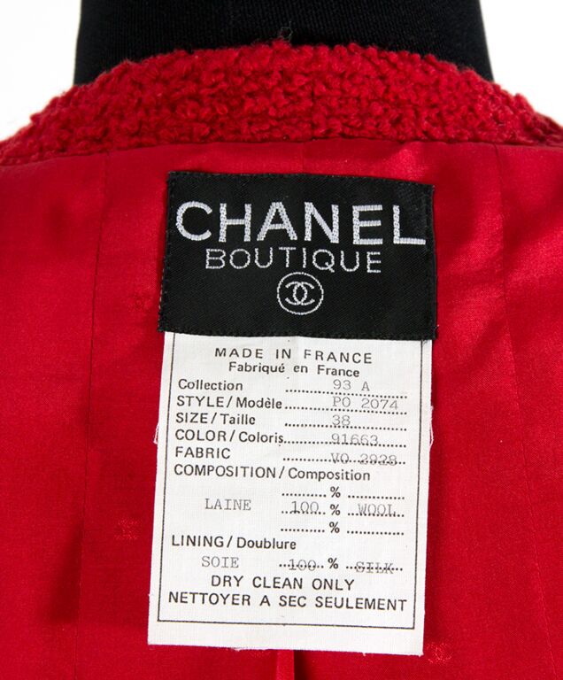 Chanel Red Tweed Jacket ○ Labellov ○ Buy and Sell Authentic Luxury