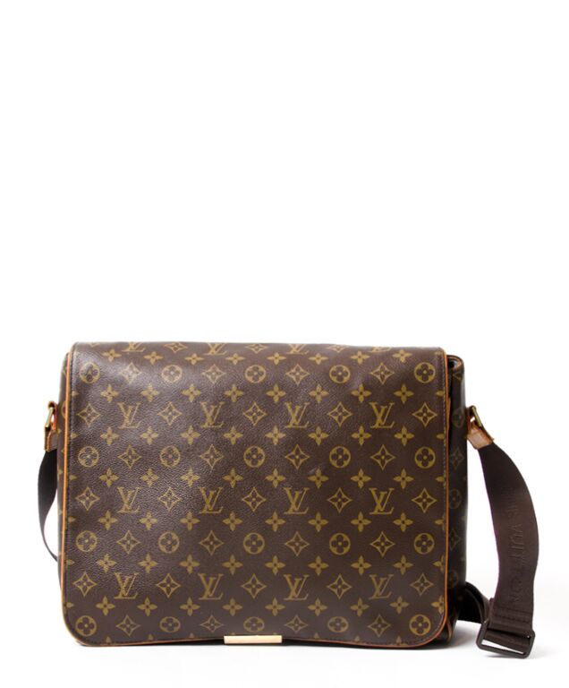 Louis+Vuitton+Abbesses+Messenger+Bag+Brown+Canvas for sale online