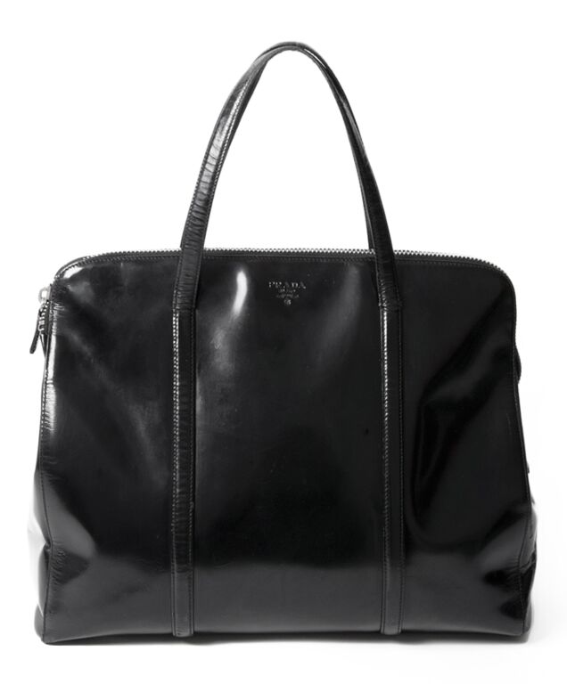 Prada Black Spazzolato Shoulder Bag Labellov Buy and Sell