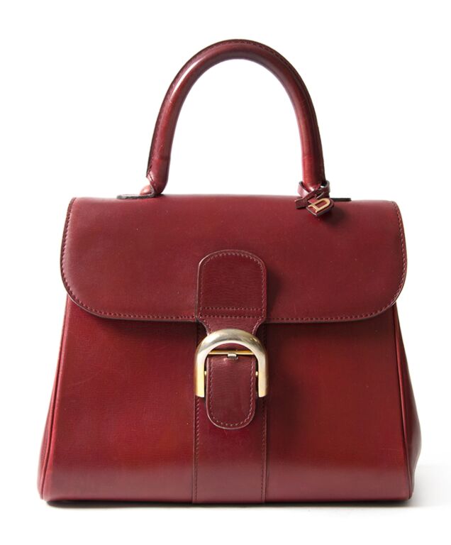 Delvaux Burgundy Brillant MM Labellov Buy and Sell Authentic Luxury