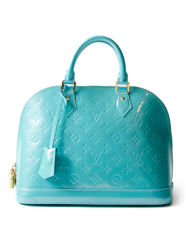 Louis Vuitton Vernis Alma BB Bag Blue