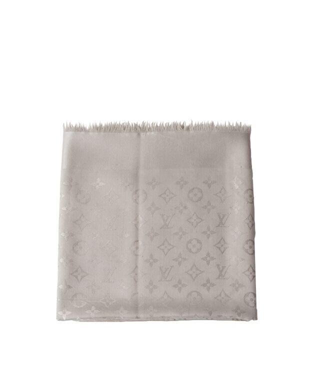 LOUIS VUITTON Beige Monogram Shawl – Luxury Labels