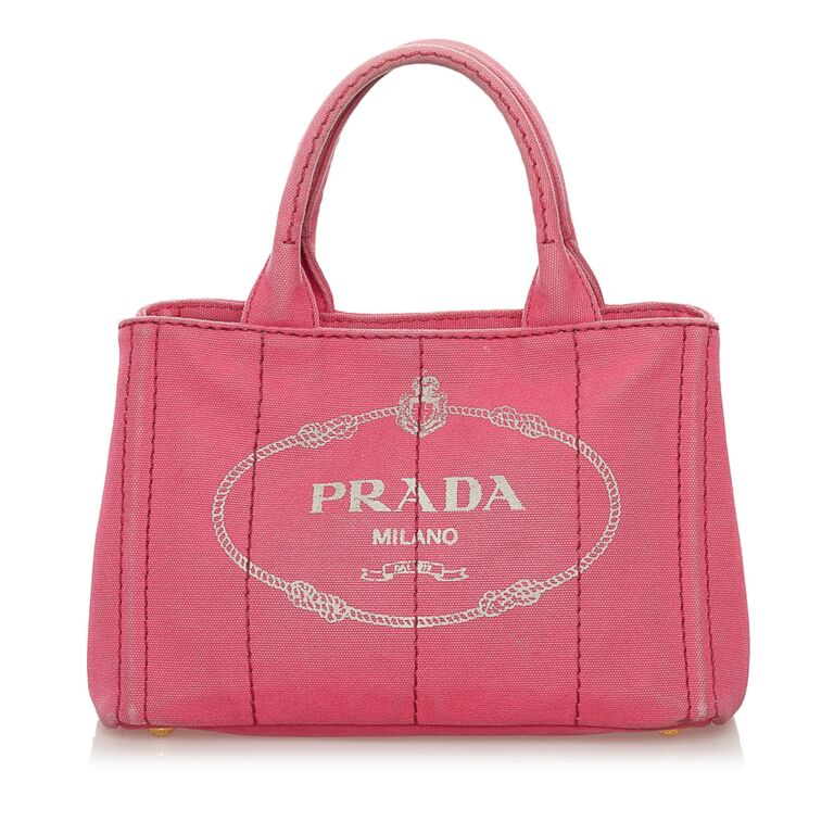 Prada Pink Small Shopper Tote Bag ○ Labellov ○ Buy and Sell Authentic Luxury
