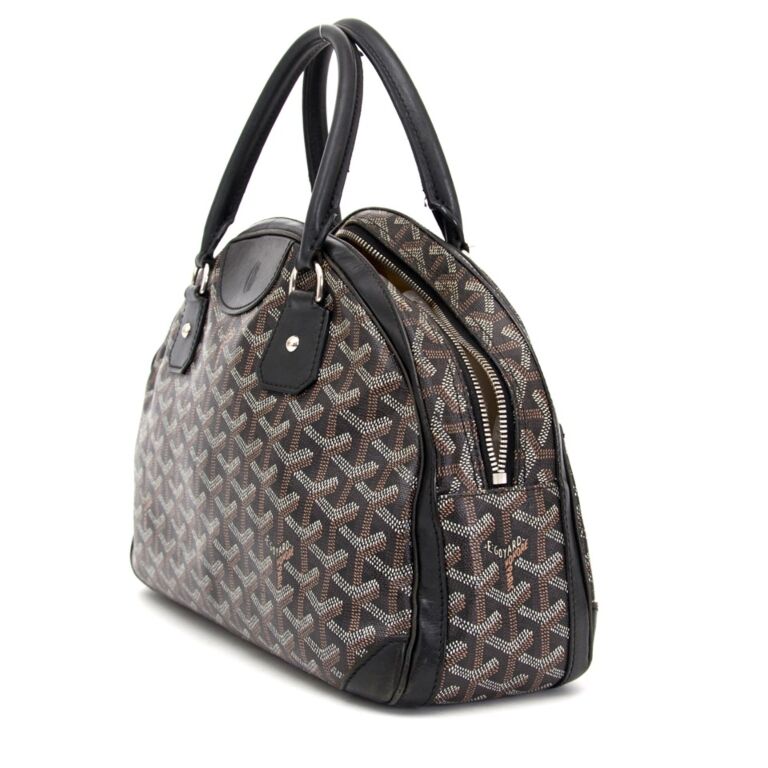 Goyard Bowling 45 Bag In Goyardine Canvas Grey