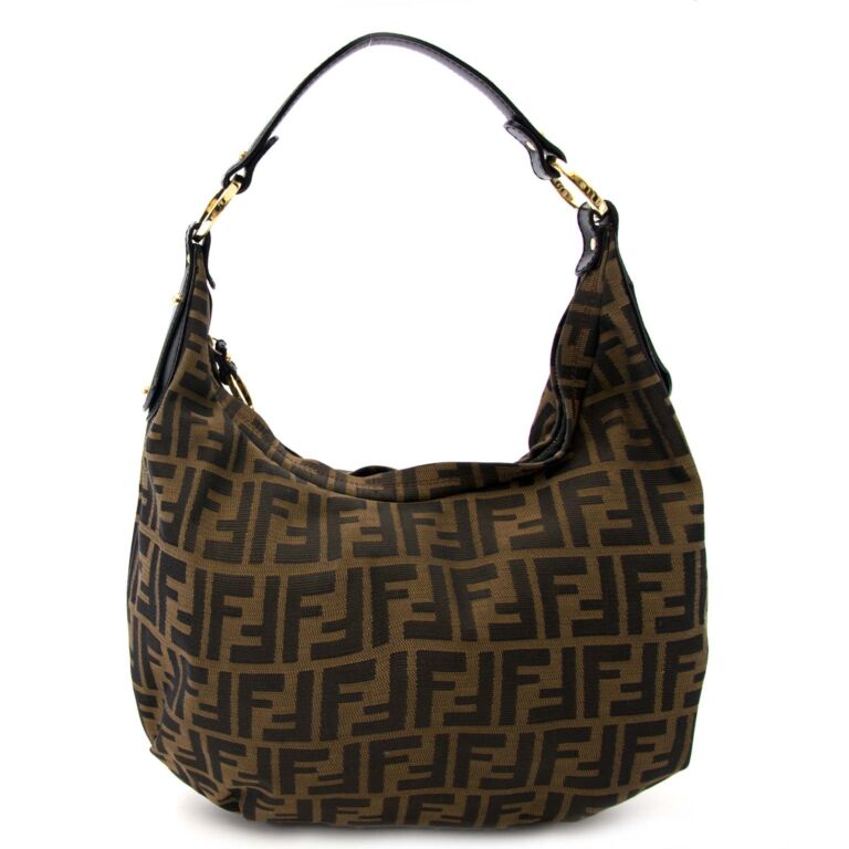 Fendi Tobacco Monogram Hobo Zucca Bag Labellov Buy and Sell Authentic ...