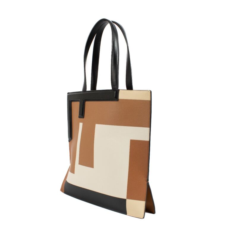 【関税&送料込】Fendi Multicolor Leather Medium Flip Shoppin Flip leather crossbody bag Fendi Multicolour in Leather