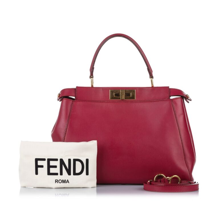 Fendi store peekaboo red
